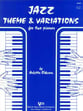 Jazz Theme and Variatios-2 Pno/4hnd piano sheet music cover